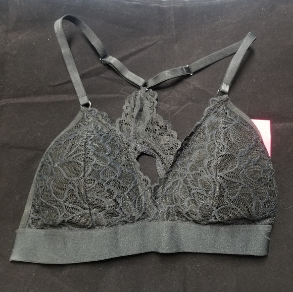 Xhilaration Other - Black Racerback Triangle Bralette, XS